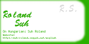 roland suh business card